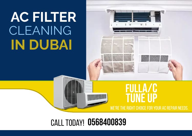 ac filter cleaning in Dubai
