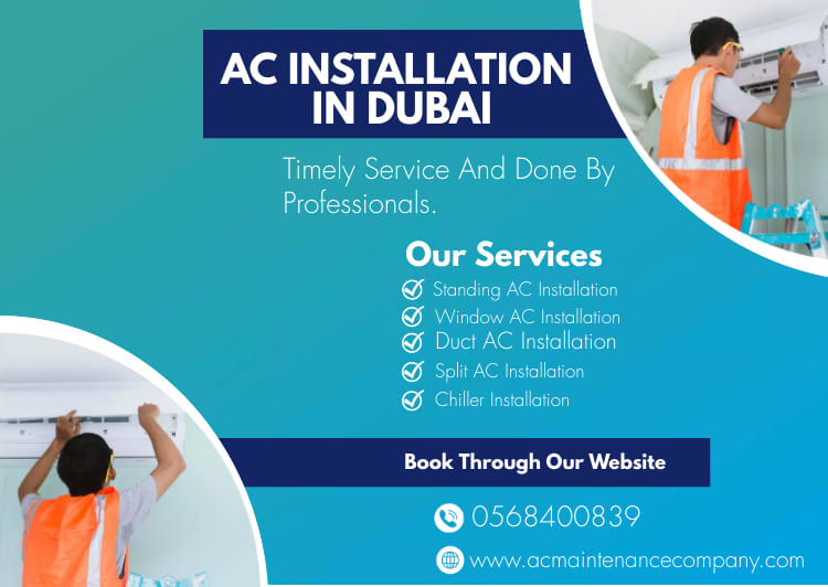 air conditioning installation in Dubai