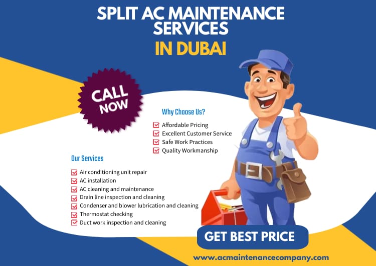 split ac maintenance services in Dubai